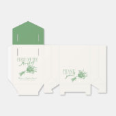 Vers van de Markt Groene Bruidsdouche Bedankdoosjes (Uitgevouwen)