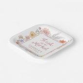 Vers van de markt Hand getrokken Vrijgezellenfeest Papieren Bordje (Gebogen)