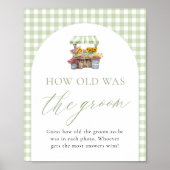 Vers van de markt hoe oud was het bruidegom teken poster (Voorkant)