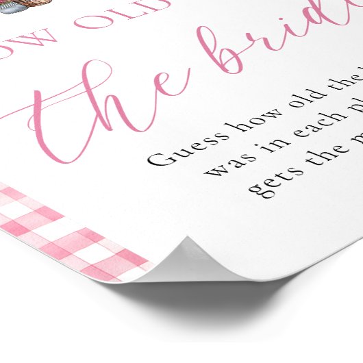 Vers van de markt hoe oud was het bruidsteken poster (Hoek)