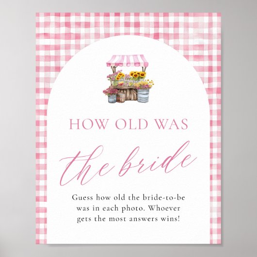 Vers van de markt hoe oud was het bruidsteken poster (Voorkant)