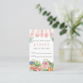 Vers van de markt hoeveel kussen bruids informatiekaartje (Staand voorkant)