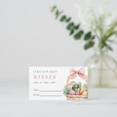 Vers van de markt hoeveel kussen bruids informatiekaartje (Staand voorkant)