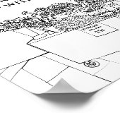 Vers van de markt Mimosa Bar Vrijgezellenfeest Tek Poster (Hoek)