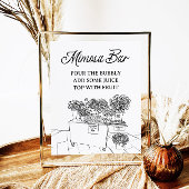 Vers van de markt Mimosa Bar Vrijgezellenfeest Tek Poster