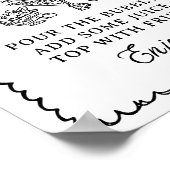 Vers van de markt Mimosa Bar Vrijgezellenfeest Tek Poster (Hoek)