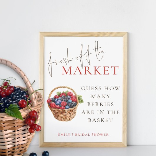 Vers van de markt Raad eens hoeveel Vrijgezellenfe Poster