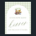 Vers van de markt raden hoeveel kussen teken poster<br><div class="desc">Green Gingham Fresh Off The Market Guess Hoeveel Kusjes Teken 💚🍬🧺 Voeg wat zoet plezier toe aan je feest met dit klassieke gokspel! 🎉 Dit Green Gingham Fresh Off The Market Guess Hoeveel Kusses Sign brengt speelse charme aan uw vrijgezellenfeest, verlovingsfeest of evenement met een rustiek thema. Met een zachte...</div>