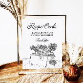 Vers van de markt Recept Kaarten Douche Teken Poster