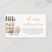 Vers van de markt Recept voor de bruid te zijn Informatiekaartje (Voorkant)