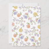 Vers van de markt Roze Bloemen Vrijgezellenfeest Kaart (Achterkant)