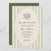 Vers van de markt Sage Green Vrijgezellenfeest Kaart (Voorkant / Achterkant)