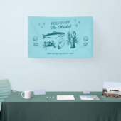Vers van de markt Seafood Bachelorette Party Spandoek (Beurs)