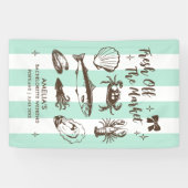 Vers van de markt Seafood Bachelorette Party Spandoek (Horizontaal)