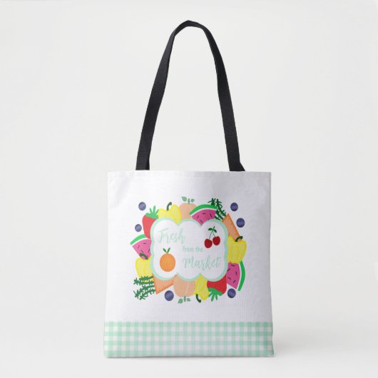 Vers van de markt tote bag (Voorkant)