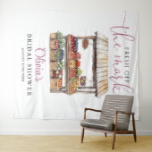 Vers van de markt Vrijgezellenfeest foto achtergro Wandkleed (In Situ (horizontaal))