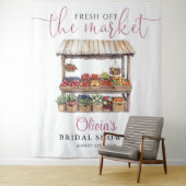 Vers van de markt Vrijgezellenfeest foto achtergro Wandkleed (In situ)