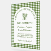 Vers van de markt Vrijgezellenfeest groen Acryl Bord (Hoek)