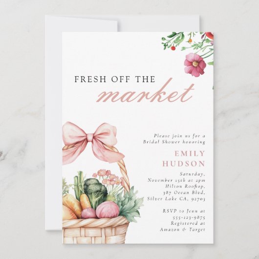 Vers van de markt Vrijgezellenfeest Kaart (Voorkant)