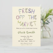 Vers van de markt - Vrijgezellenfeest Kaart (Staand voorkant)