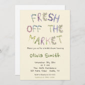 Vers van de markt - Vrijgezellenfeest Kaart (Voorkant / Achterkant)