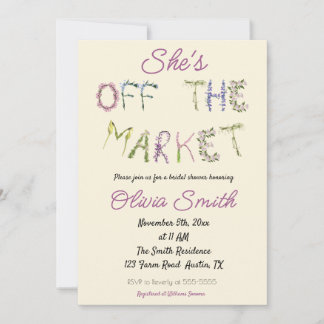 Vers van de markt - Vrijgezellenfeest Kaart