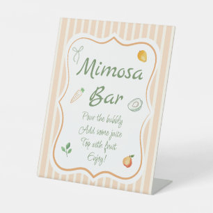 Vers van de markt vrijgezellenfeest Mimosa Bar Reclamebord Met Voetstuk