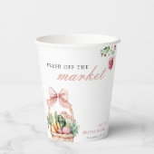 Vers van de markt Vrijgezellenfeest Papieren Bekers (Achterkant)