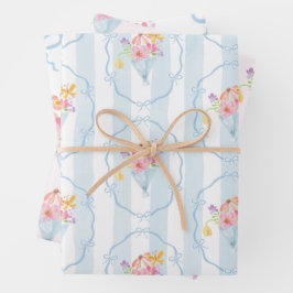 Vers van de markt Whimsical Bloemige Pastel Inpakpapier Vel