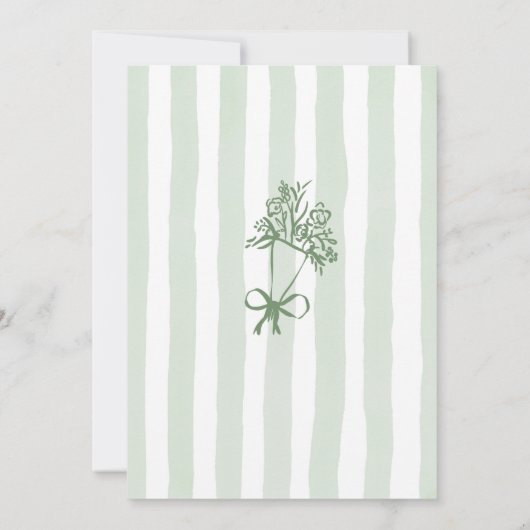 Vers van de markt Whimsical Sage Vrijgezellenfeest Kaart (Achterkant)