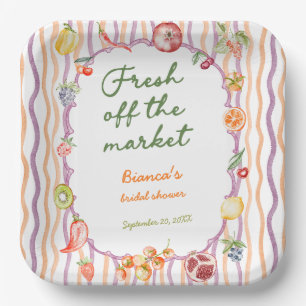 Vers Van De Markt Whimsicale Bruidsdouche Papieren Bordje