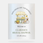 Vers van de markt Zomer Citrus Vrijgezellenfeest Acryl Bord (Voorkant)