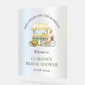 Vers van de markt Zomer Citrus Vrijgezellenfeest Acryl Bord (Hoek)