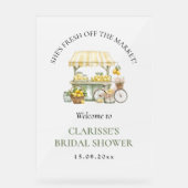 Vers van de markt Zomer Citrus Vrijgezellenfeest Acryl Bord (Voorkant)