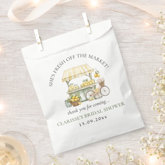 Vers van de markt Zomer Citrus Vrijgezellenfeest Bedankzakje (Geknipt)