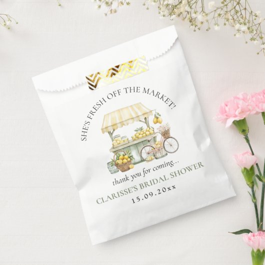 Vers van de markt Zomer Citrus Vrijgezellenfeest Bedankzakje (Gezegeld)