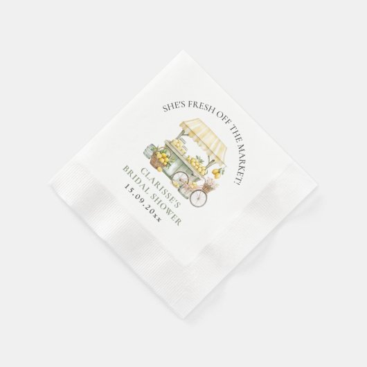 Vers van de markt Zomer Citrus Vrijgezellenfeest Servet (Hoek)