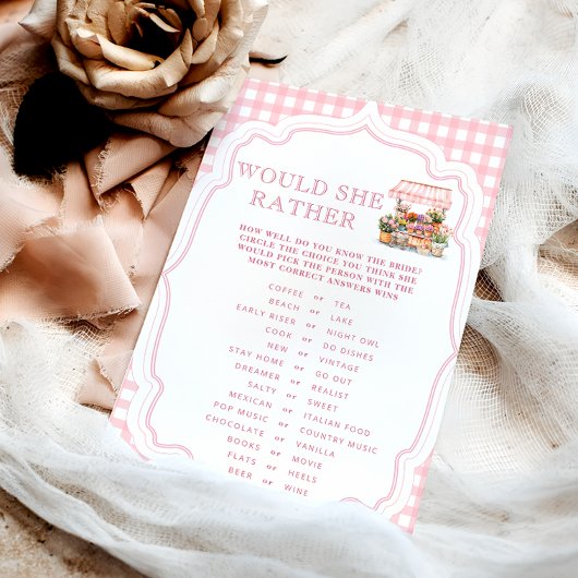 Vers van de markt zou ze liever douchen spel