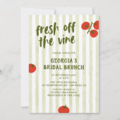 Vers van de wijnstokken tomaat met de hand getrokk kaart (Voorkant)