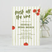 Vers van de wijnstokken tomaat met de hand getrokk kaart (Staand voorkant)