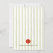 Vers van de wijnstokken tomaat met de hand getrokk kaart (Achterkant)