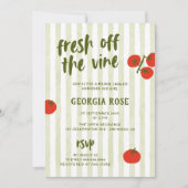 Vers van de wijnstokken tomaat met de hand getrokk kaart (Voorkant)