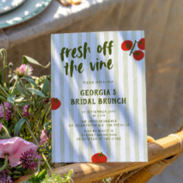 Vers van de wijnstokken tomaat met de hand getrokk kaart