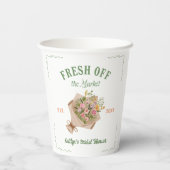 Vers van het Vrijgezellenfeest van de boerenmarkt Papieren Bekers (Achterkant)
