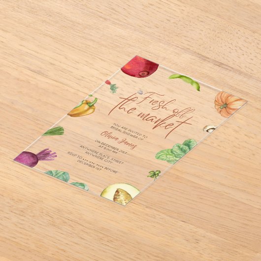 Vers van het vrijgezellenfeest van de markt acryl uitnodigingen (Laagn)