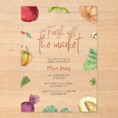 Vers van het vrijgezellenfeest van de markt acryl uitnodigingen (Voorkant)