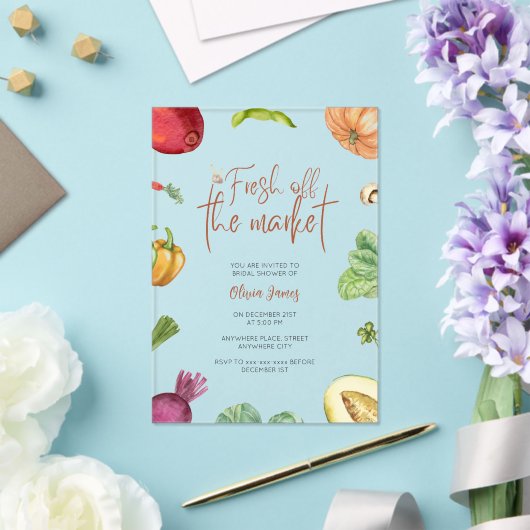 Vers van het vrijgezellenfeest van de markt acryl uitnodigingen (Insitu (Huwelijk))