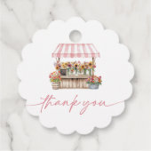 Vers van het Vrijgezellenfeest van de markt Bedankjes Labels (Achterkant)