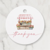 Vers van het Vrijgezellenfeest van de markt Bedankjes Labels (Achterkant)