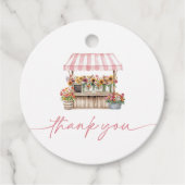 Vers van het Vrijgezellenfeest van de markt Bedankjes Labels (Voorkant)